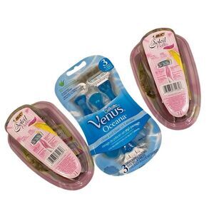 Women's Bic & Venus Disposable Razor Blades, Bundle of 3 packages NWT